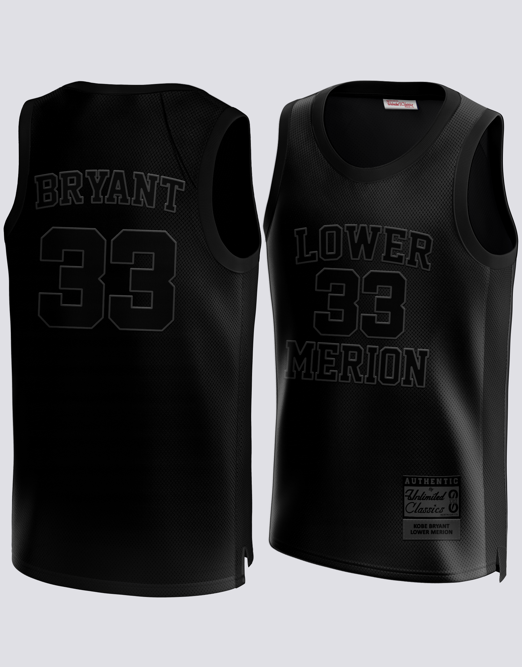 Lower Merion High School Kobe Bryant 33 NBA Throwback Black Jersey