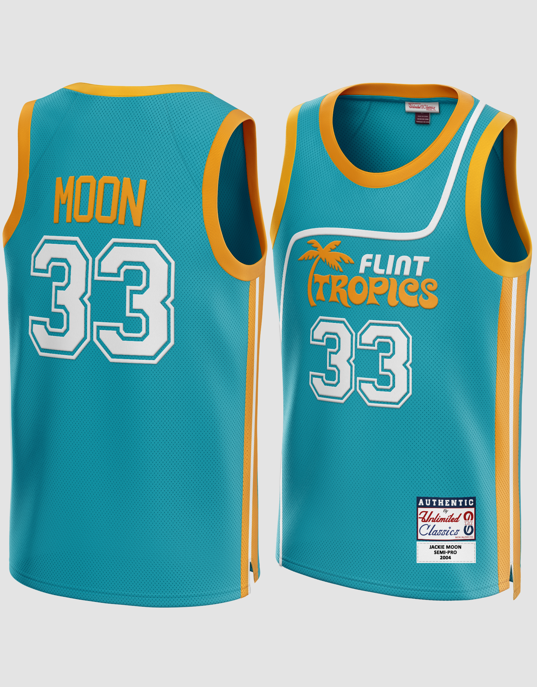 Semi-Pro Flint Tropics Jackie Moon #33 Basketball Movie Jersey