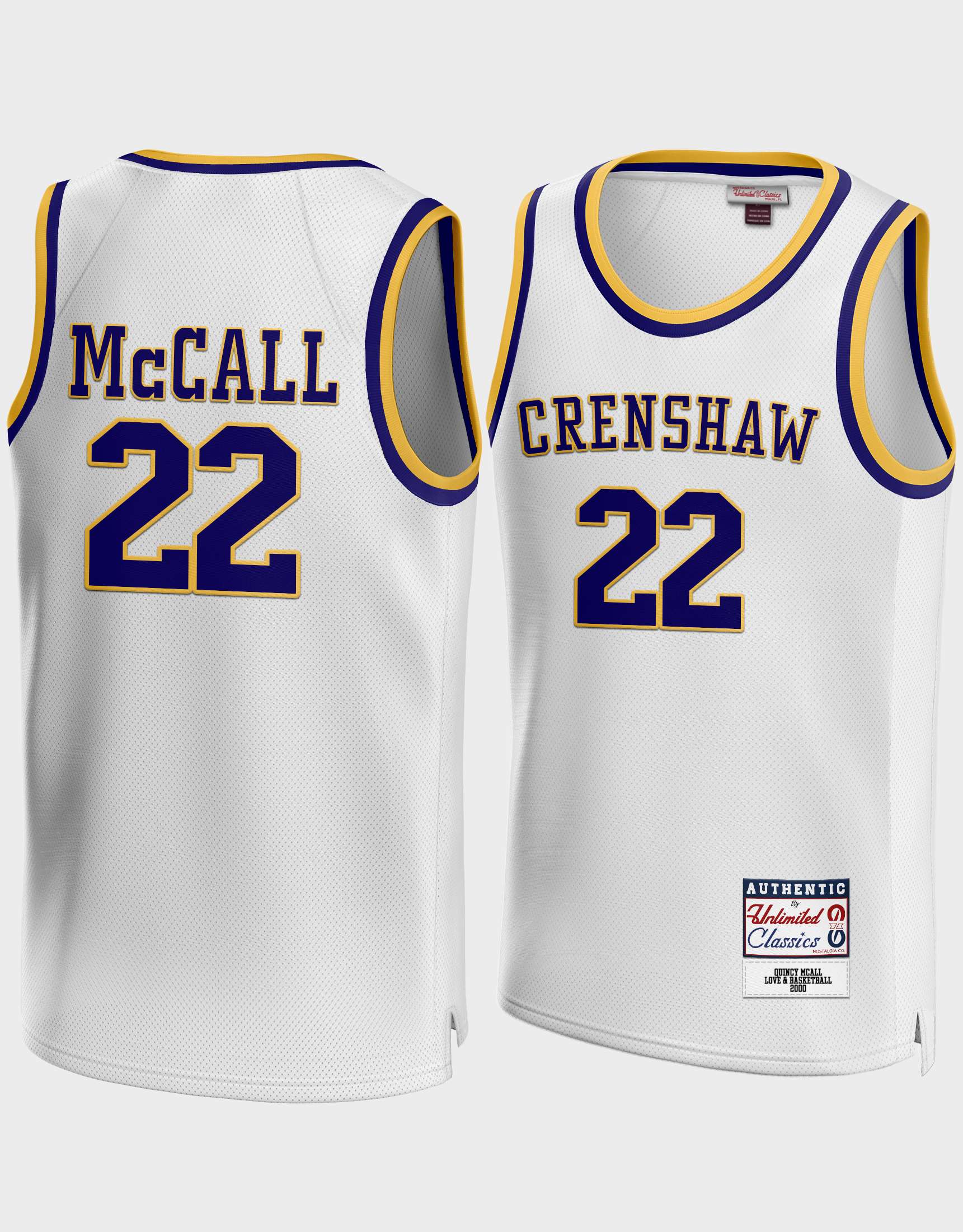 Quincy McCall 22 Love and Basketball Crenshaw Jersey - Jersey One