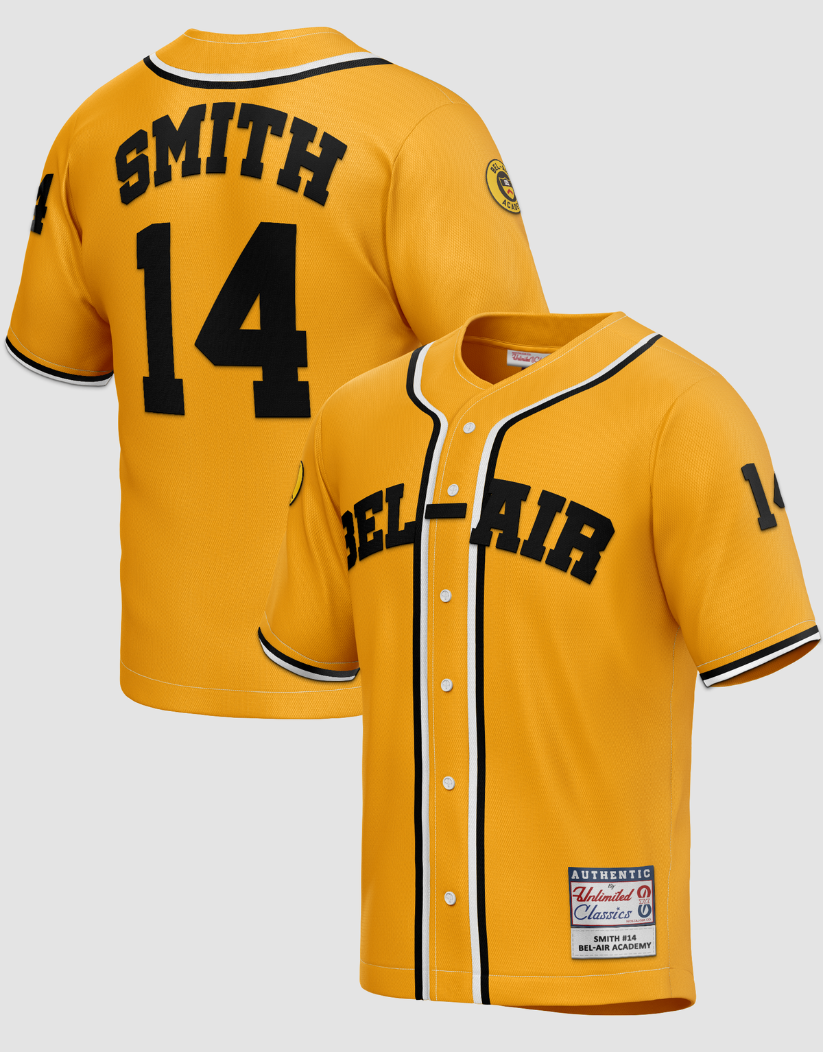 Will Smith #14 Bel-Air Academy Baseball Jersey