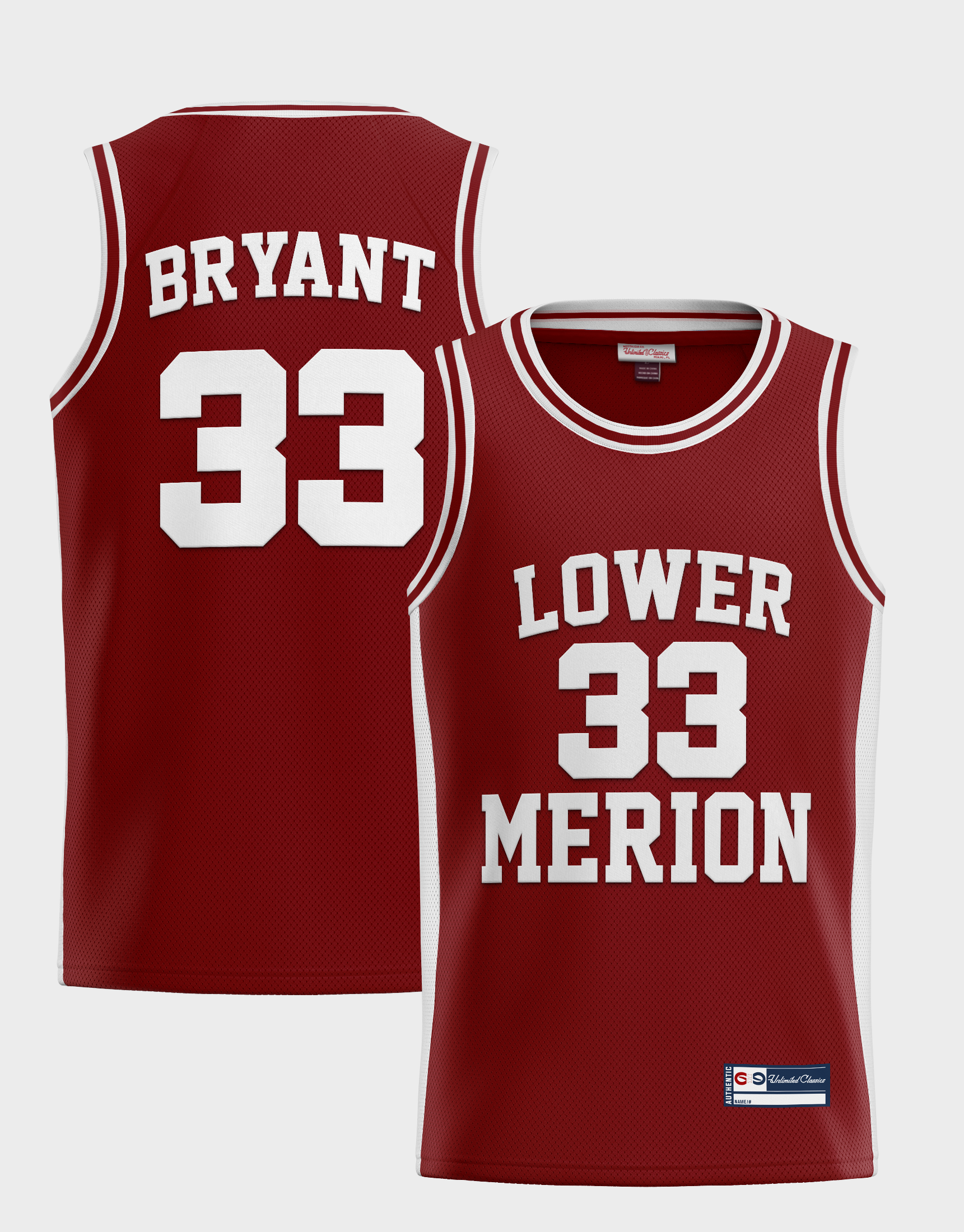 Kobe Bryant #33 Lower Merion High School Jersey
