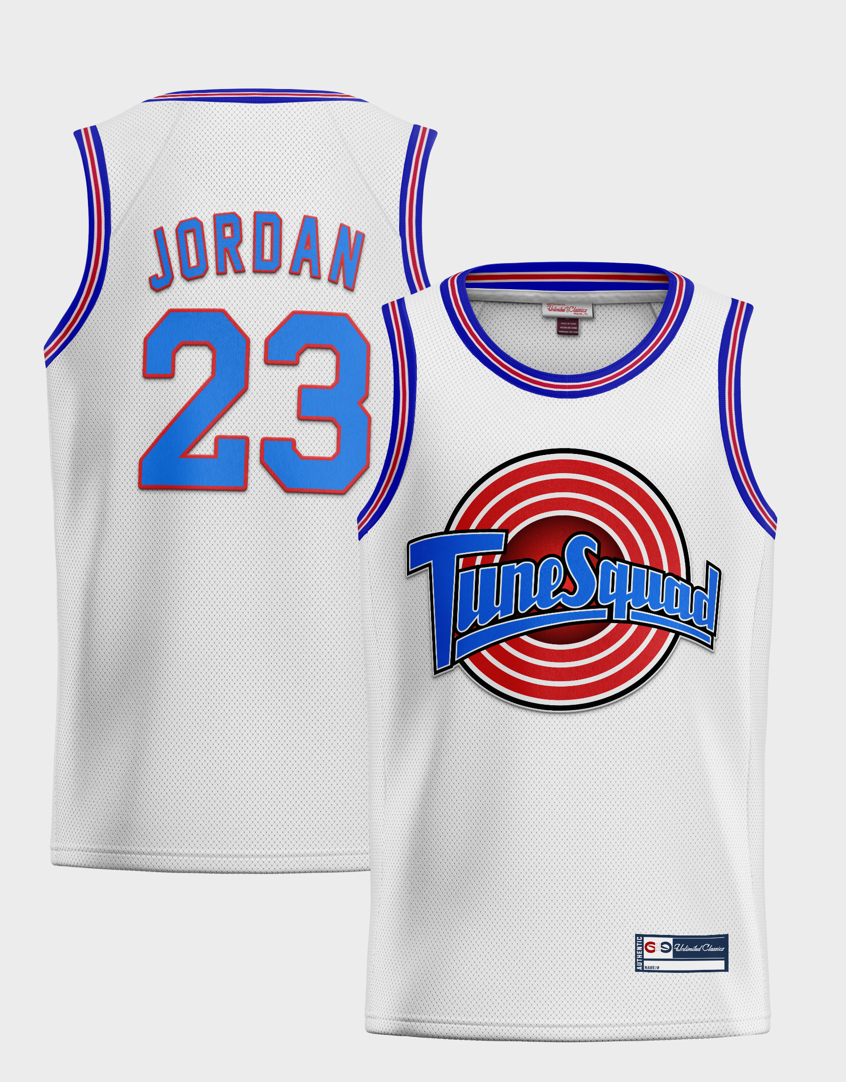 Michael Jordan Tune Squad Youth Basketball Jersey White Space Jam 23 Child Kids - Toddler 4T