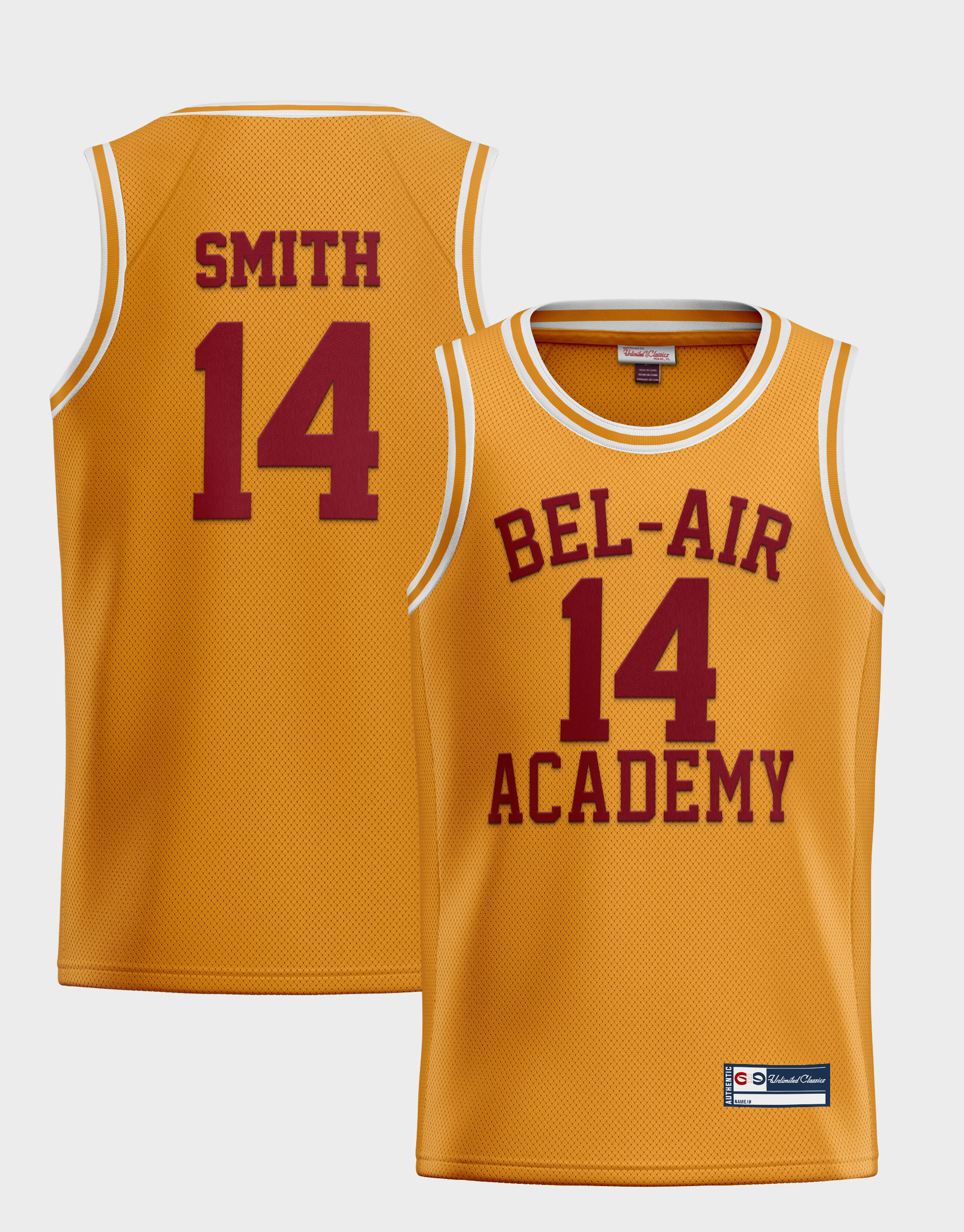 Youth Will Smith #14 Bel-Air Academy Basketball Jersey S