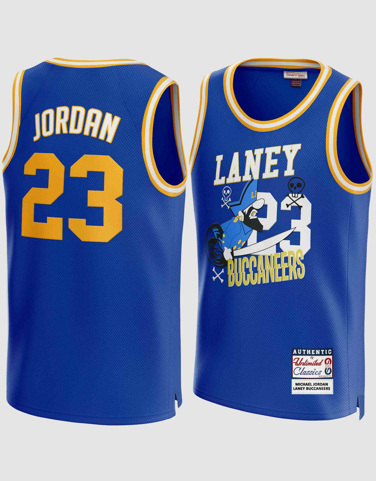 Michael Jordan Laney Buccaneers #23 Blue Basketball Jersey - S