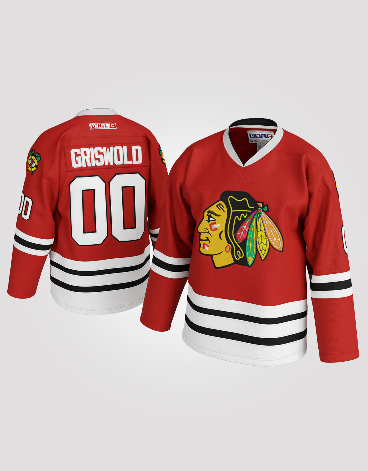 Eway Clark Griswold #00 Christmas Vacation Hockey Jersey (Red)