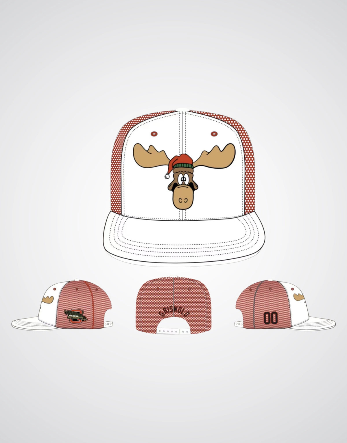 EWAY CLARK GRISWOLD Christmas Moose Baseball Hat