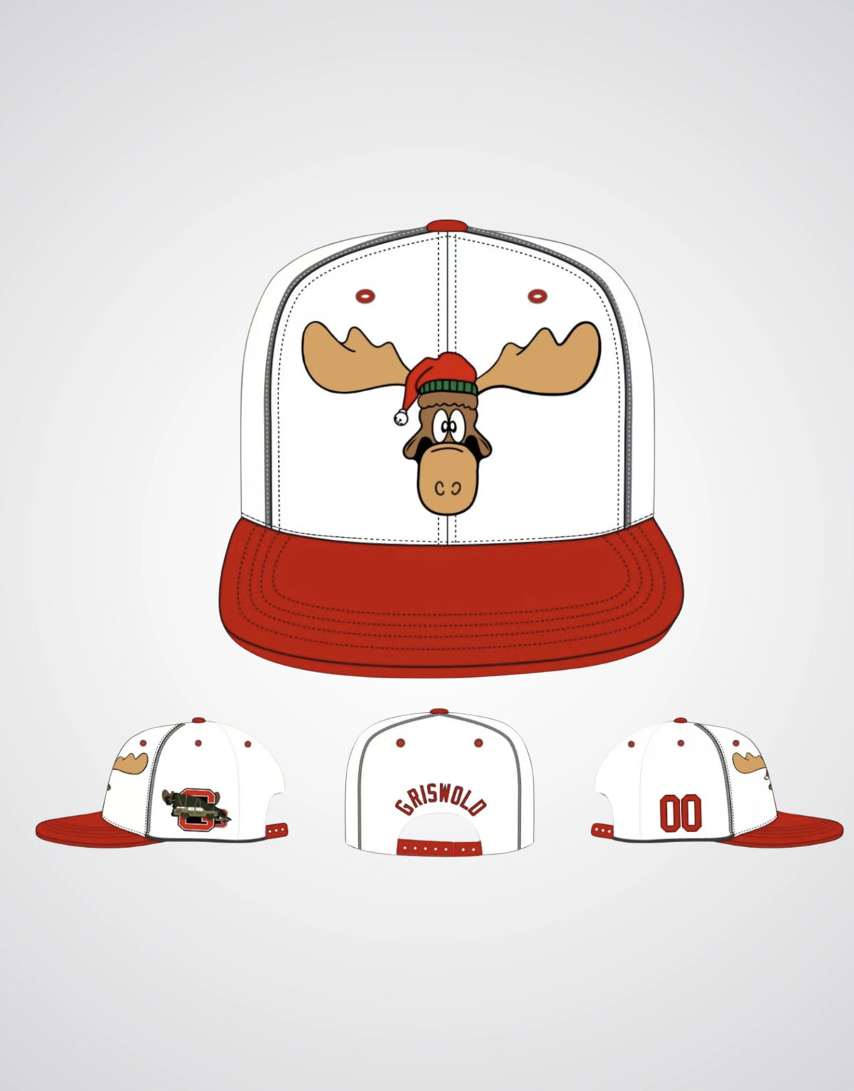 EWAY CLARK GRISWOLD Christmas Moose Baseball Hat