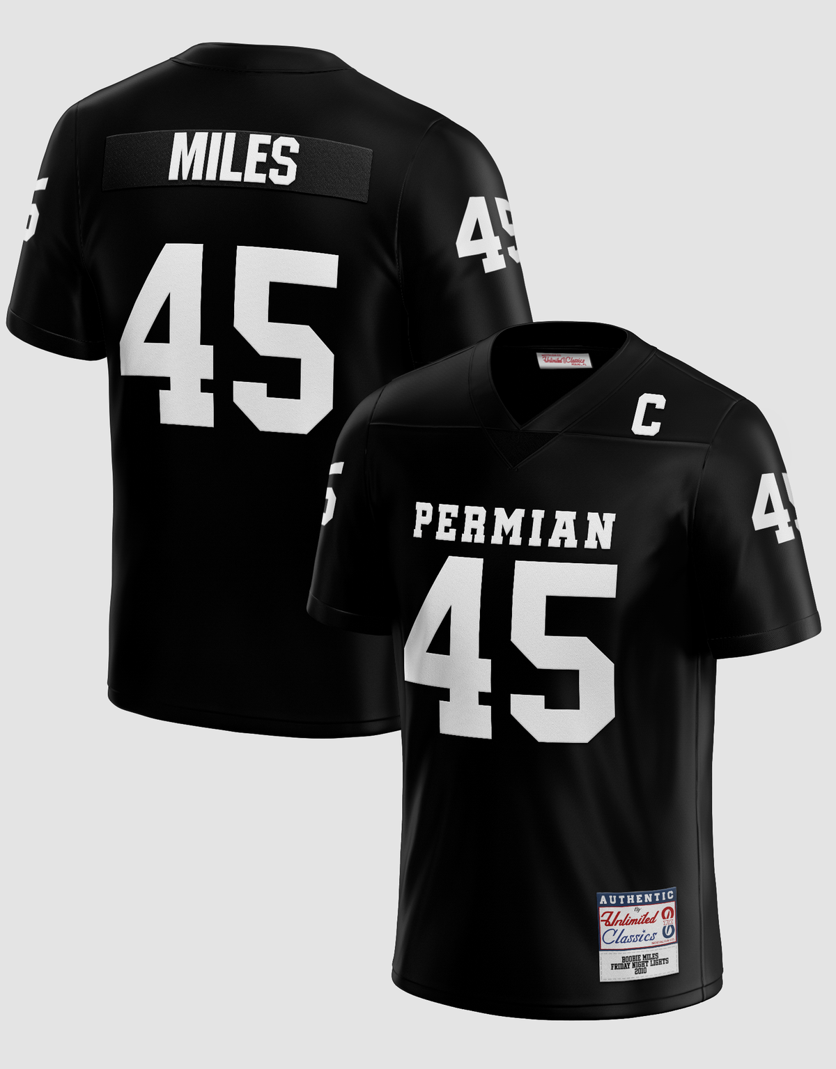 Boobie Miles #45 Permian Black Football Jersey