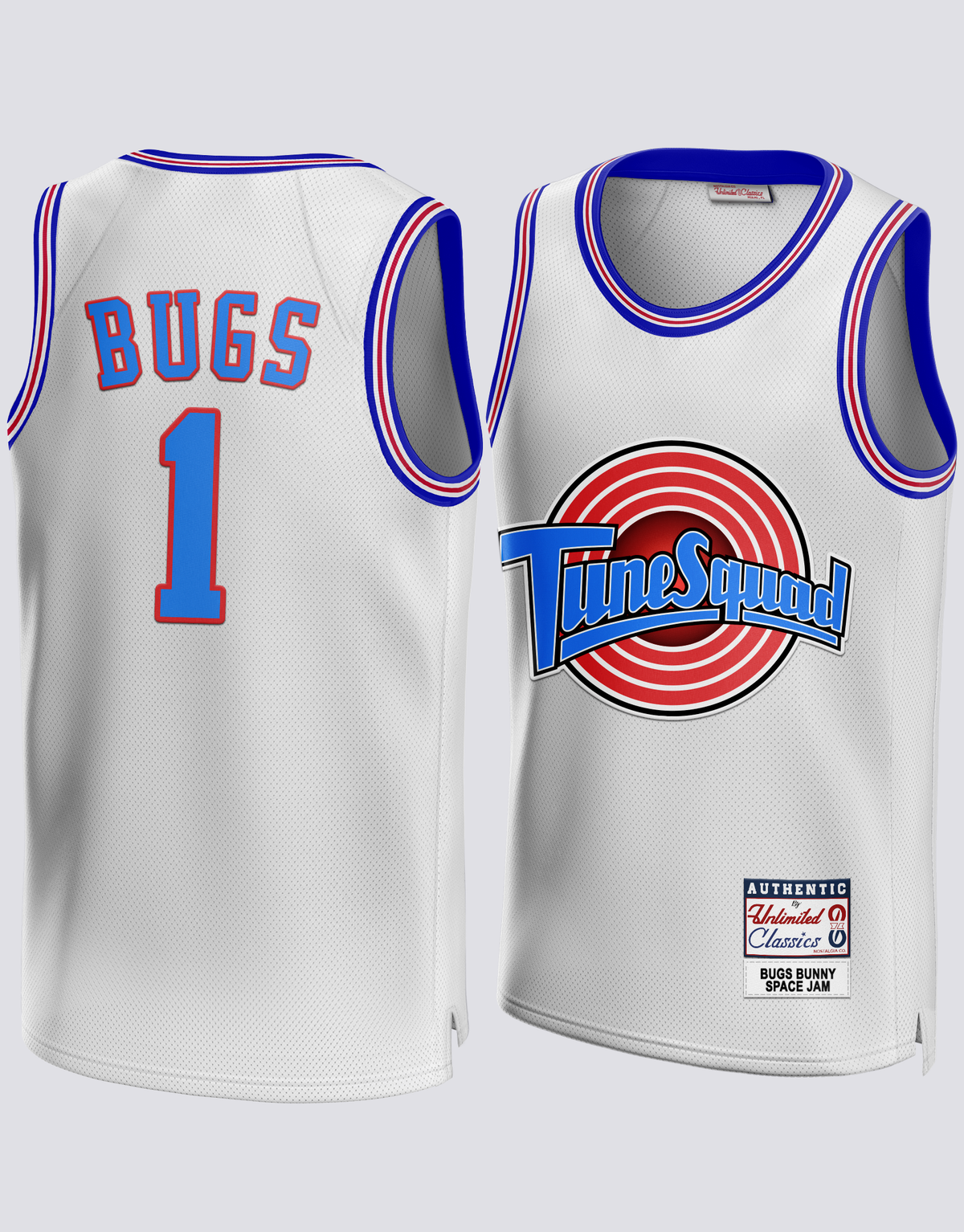 Camiseta blanca Bugs Bunny #1 Space Jam Tune Squad 