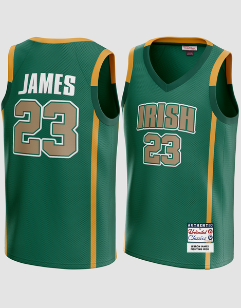 Lebron james fighting irish jersey discount