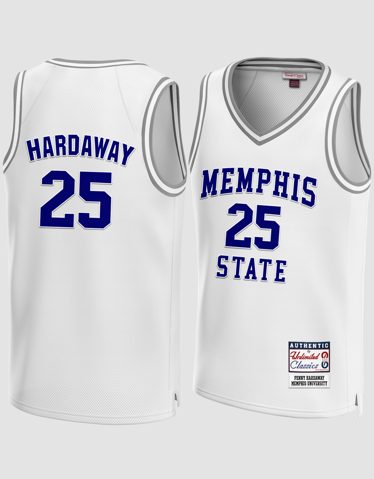 Penny Hardaway #25 Memphis University White Jersey