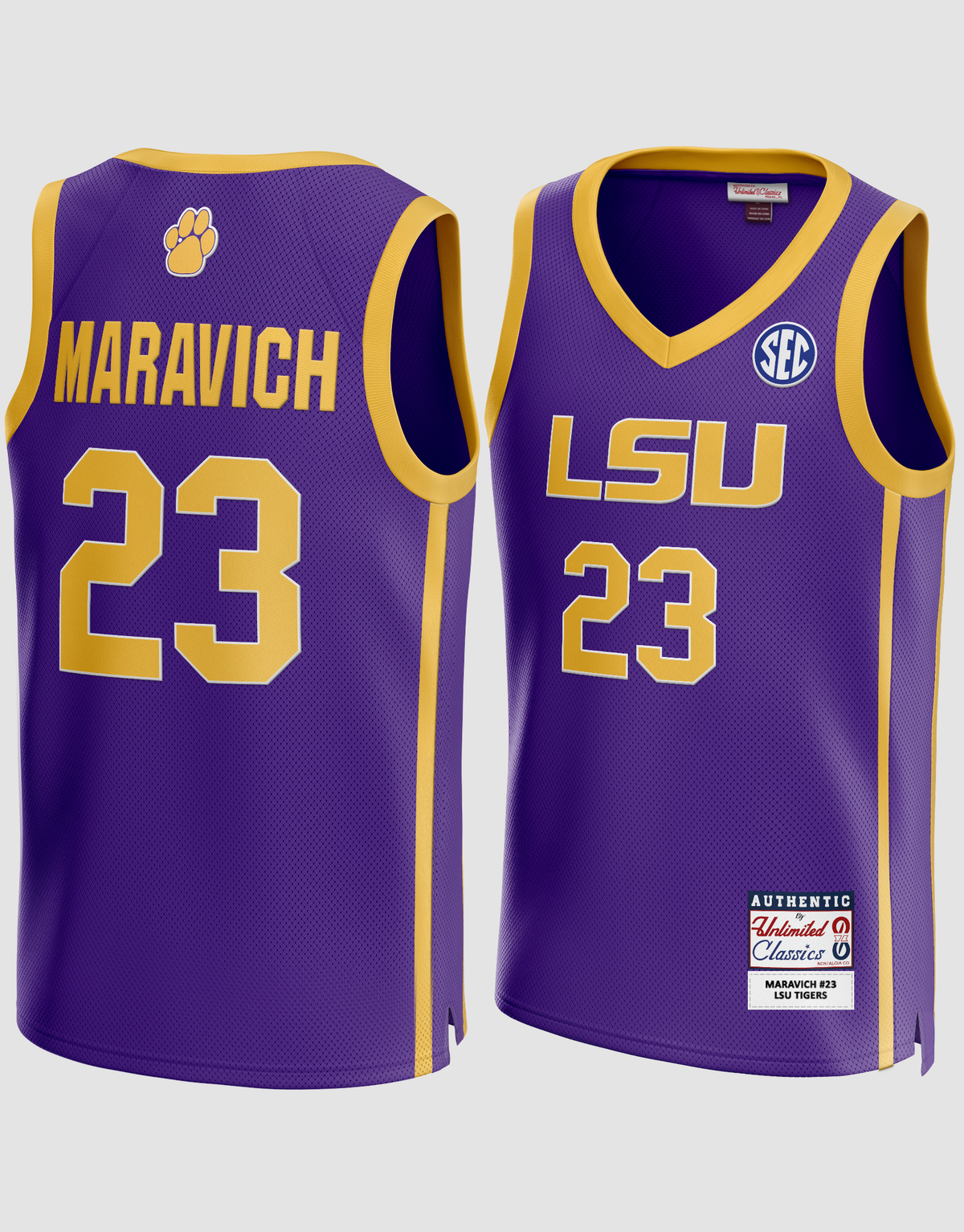 Pete Maravich #23 LSU Tigers College Basketball Jersey XL