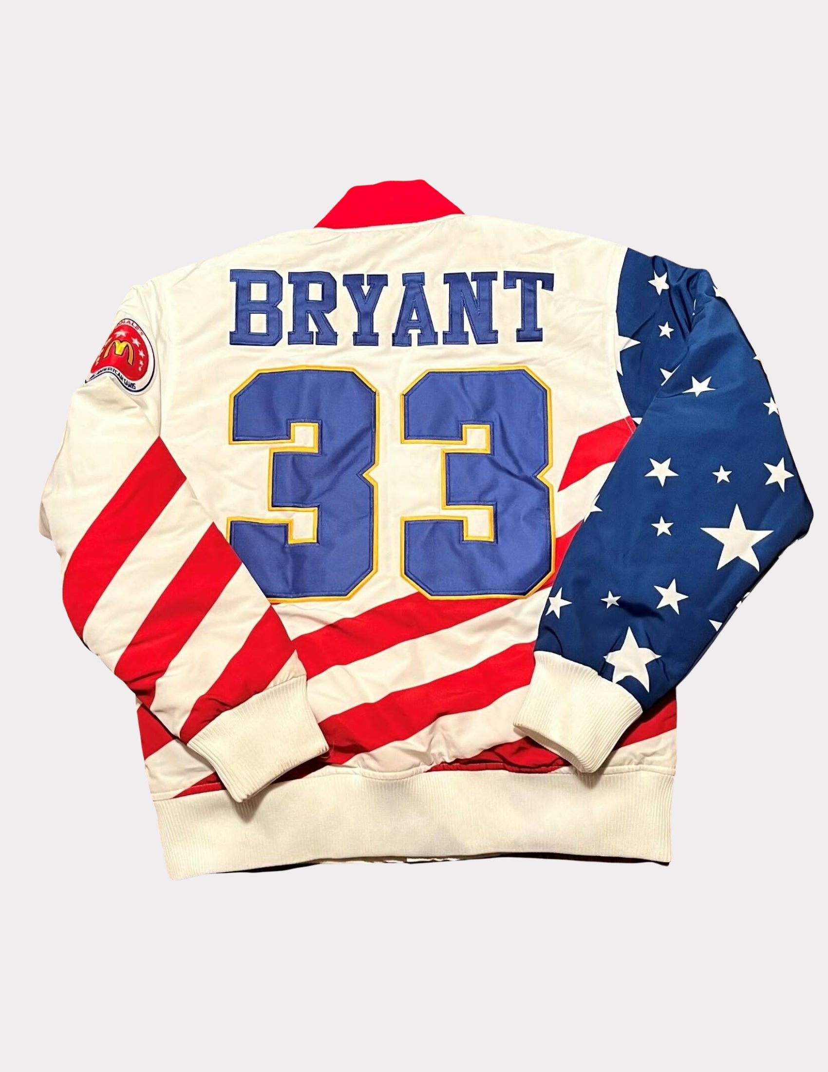 McDonald's All American Kobe Bryant #33 Chaqueta Varsity Blanca
