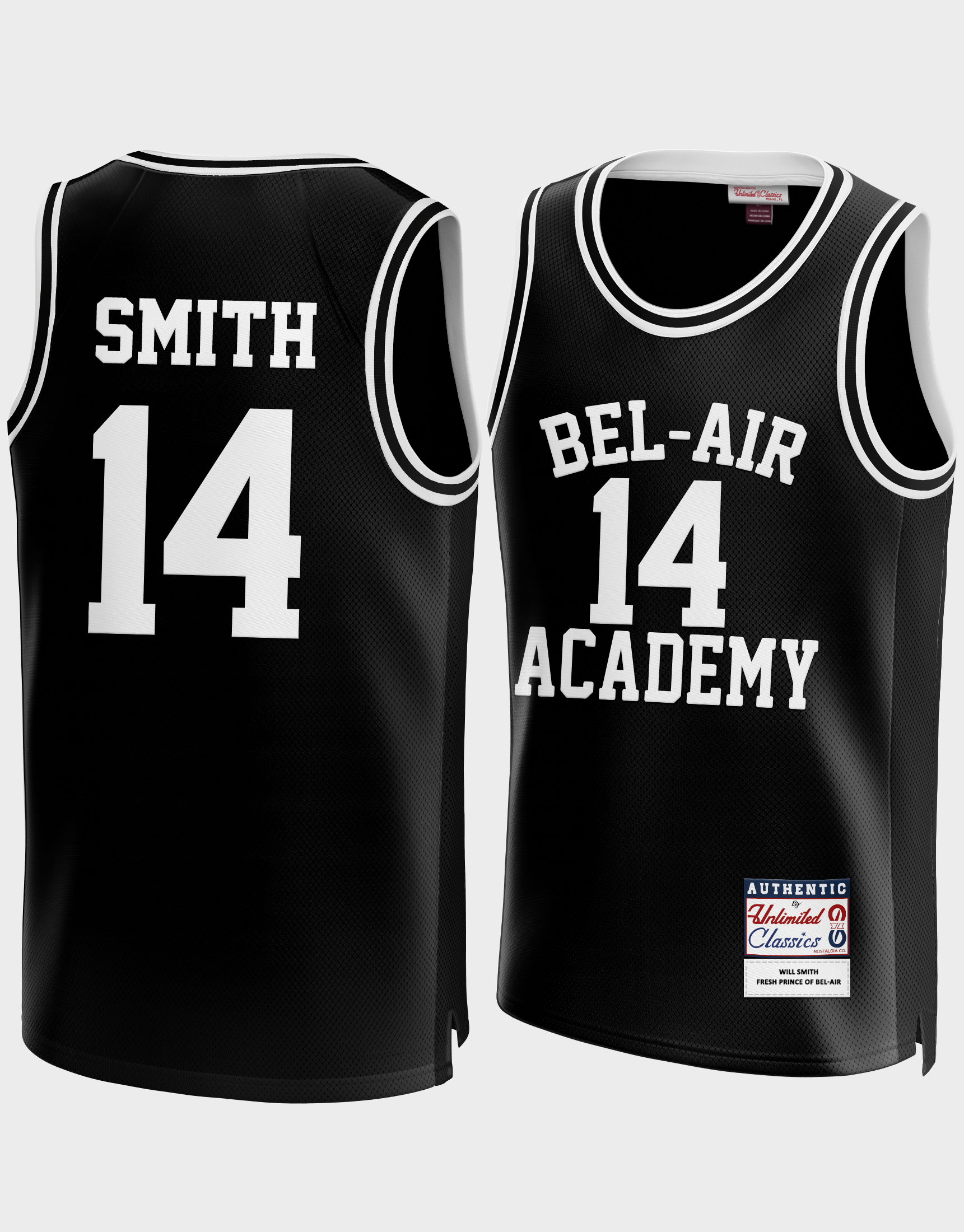 Camiseta Will Smith #14 Bel-Air Academy negra 