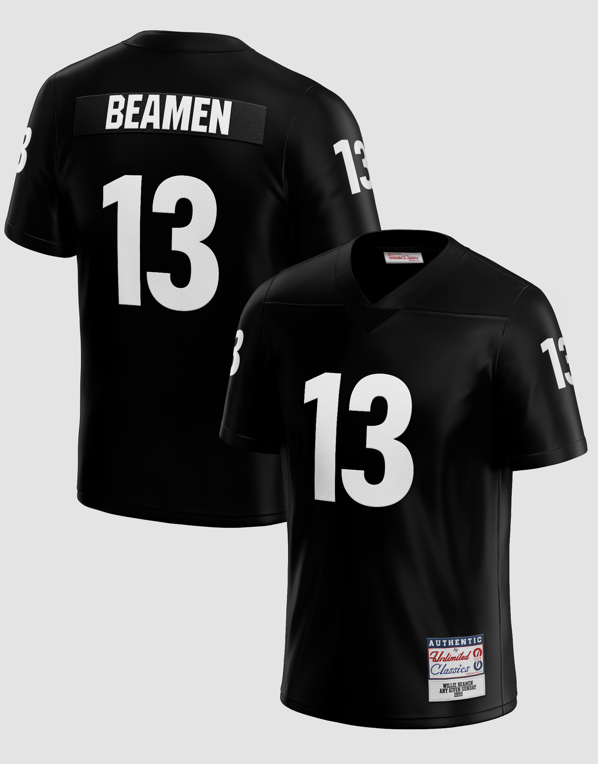 Willie Beamen #13 Miami Sharks Black Football Jersey