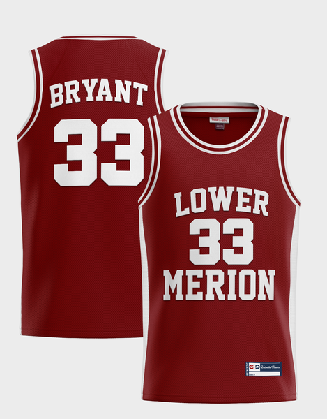 Basketball Jerseys Kobe Bryant #33 Lower Merion High School Jersey Black